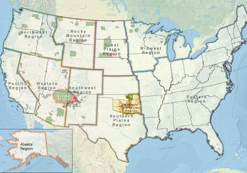 BIA Regional Map